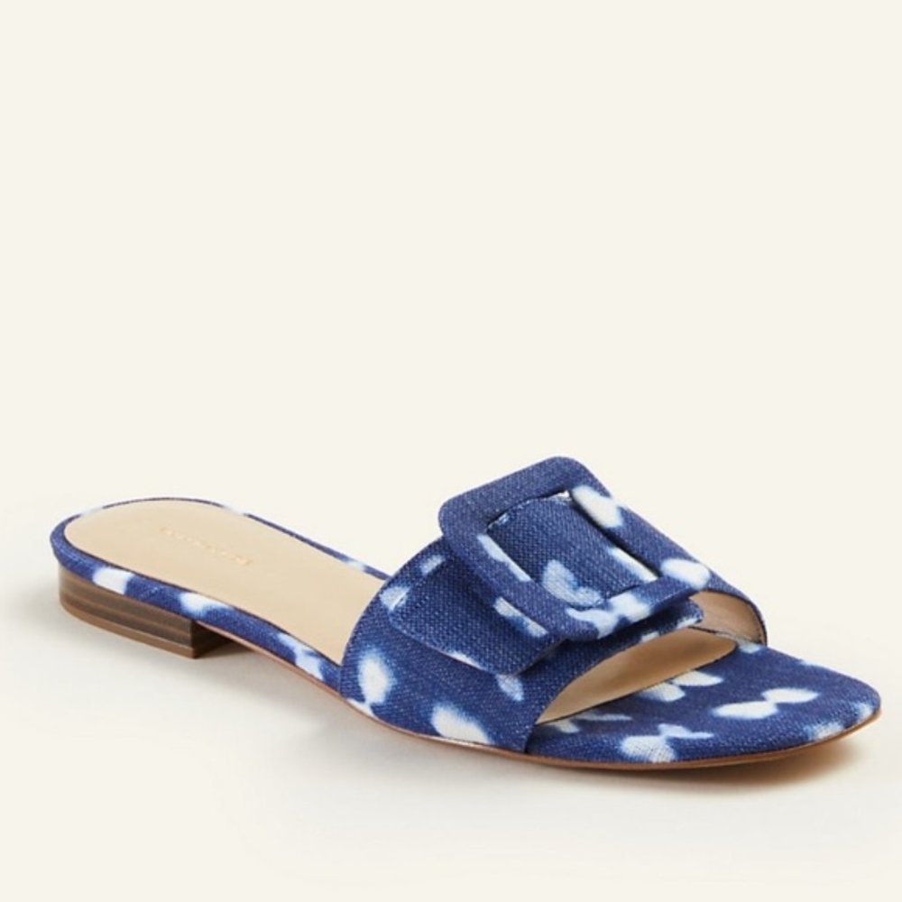 Ann Taylor Sutton Tie Dye Buckle Slide Mule Shoes 537311